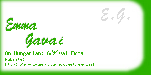 emma gavai business card